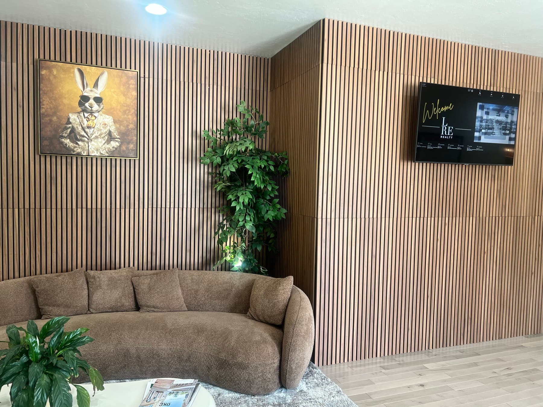 Inside the LRE Realty office in Oklahoma City